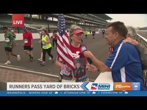 Honoring fallen Indiana State Police Trooper Aaron Smith at the 2024 500 Festival Mini-Marathon