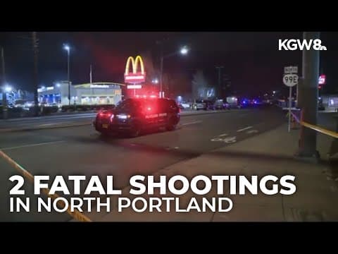 2 men killed in separate shootings in North Portland