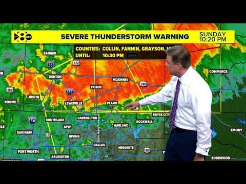 LIVE: WFAA provides update as severe weather comes through North Texas area
