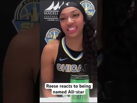 Angel Reese reacts to being named WNBA All-Star #angelreese #wnba #caitlinclark #sports