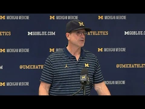 Jim Harbaugh holds press conference ahead of Michigan-Ohio State game