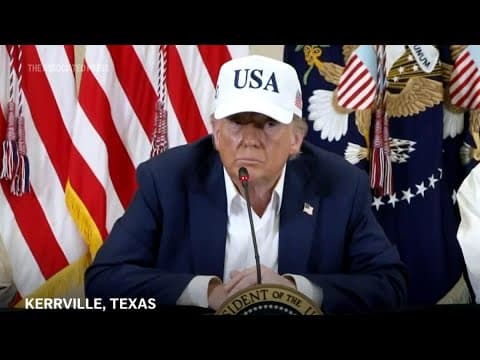 Trump suggests reporter is 'evil' for asking about Texas flood warning system