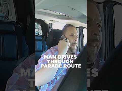 #dashcam video shows Portland man drive through Grand Floral Parade barricades in road rage incident