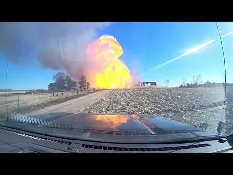 Caught on camera: 500-gallon propane tank explodes in Nebraska; no injuries reported