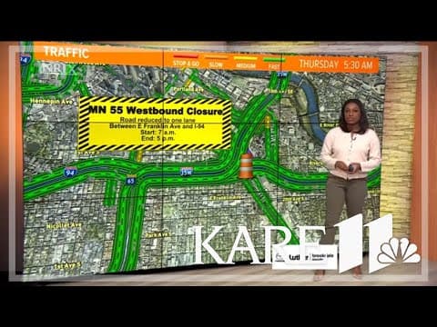 Bridge construction closes part of I-55 in Minneapolis