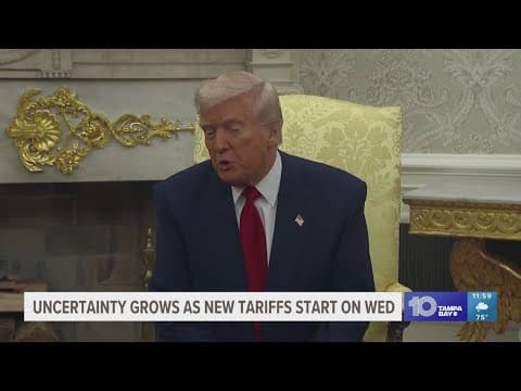 Uncertainty grows as new tariffs take effect on Wednesday