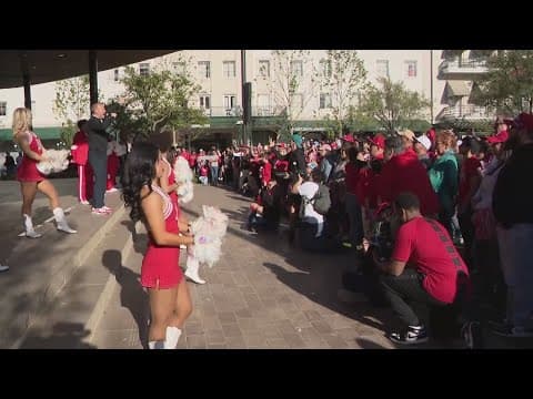Coogs fans pack pep rally in San Antonio and they were hyped