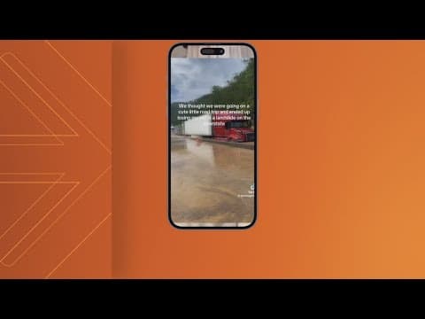 Jefferson City woman's experience in I-40 flood goes viral on TikTok