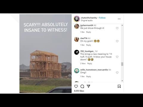 Yes, the video of a framed home collapsing during the derecho is real