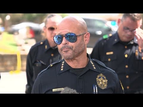 Dallas police chief gives update on shooting involving undercover officers and armed suspect