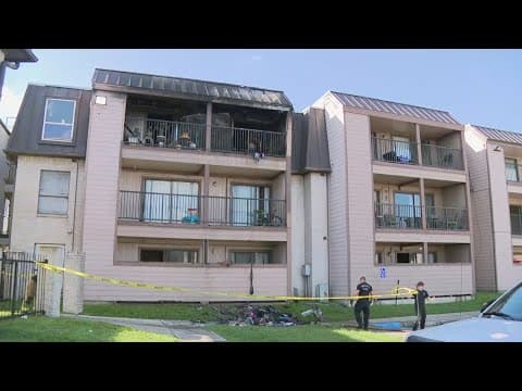 HFD: 4 rescued from balconies, 2 hospitalized in Greenspoint-area apartment fire