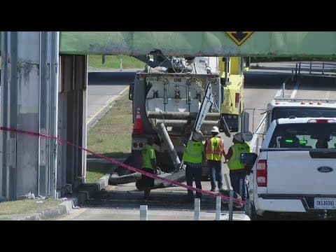 Marconi Drive closed after truck hits bridge