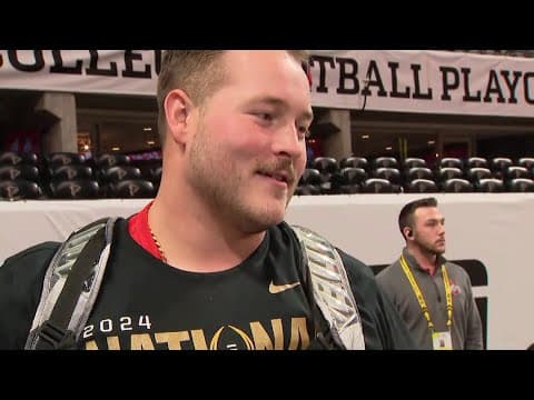 Seth McLaughlin postgame interview | Ohio State-Notre Dame national championship