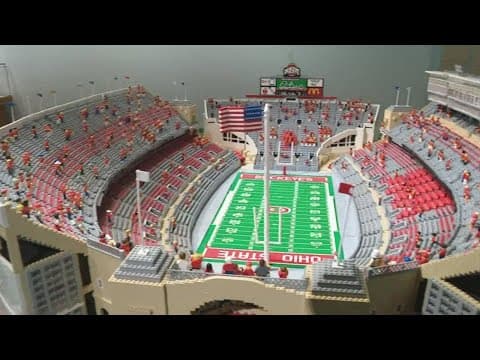 Professor builds Lego replica of Ohio Stadium to raise money for cardiovascular research