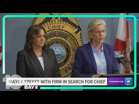 Tampa mayor speaks with national firm in search for police chief
