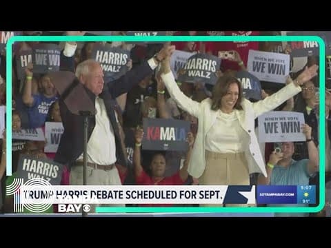 First debate between Kamala Harris and Donald Trump is set