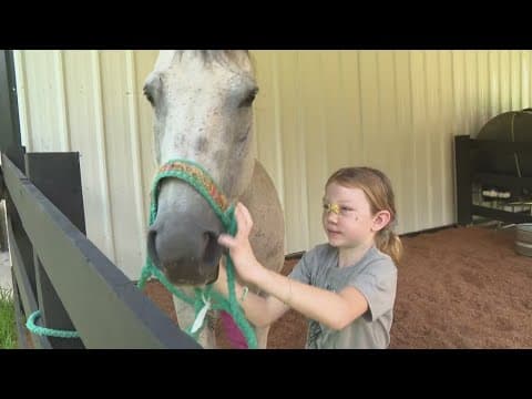 Kicked in the face by her horse, young Texas barrel racer still dreams of riding