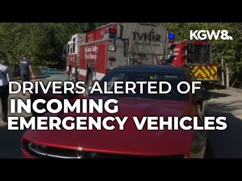 New alert system notifies drivers about fire engines on the road