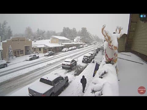 Snow falling in San Diego Mountains | Live cams