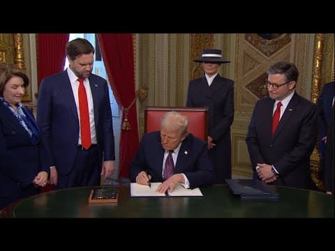 President Trump signs first executive orders as 47th president