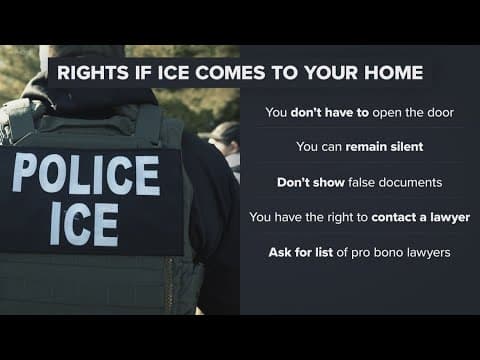 Here are your rights if ICE comes to your home