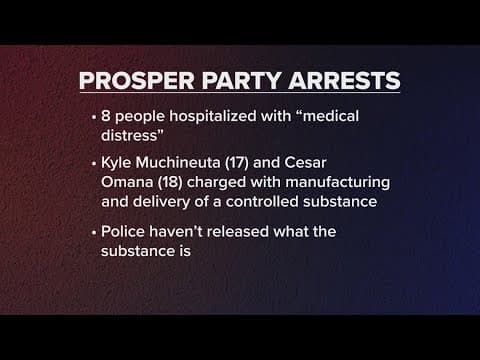 Police arrest 2 suspects after 8 hospitalized following graduation party in North Texas