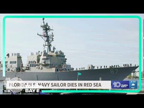 Navy sailor from Florida lost overboard in Red Sea