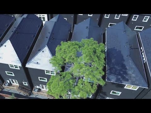 Tesla-powered neighborhood built in the Houston Heights