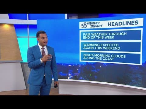 Milder through Friday before another warm-up over the weekend | San Diego Local Forecast