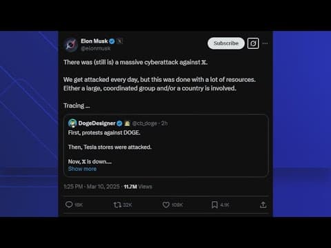 Why was X down? Musk says site targeted by cyberattack