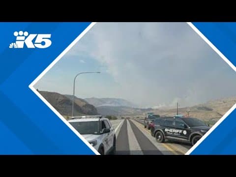 'Fast moving' wildfire burns near Chelan