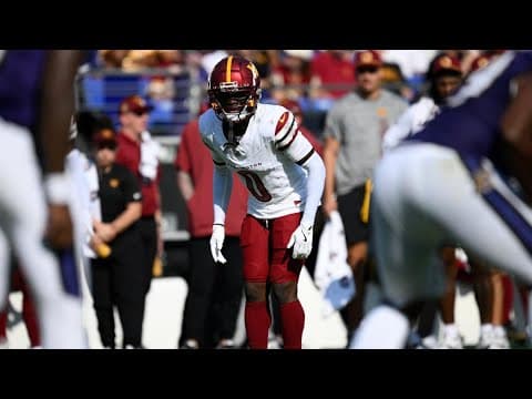 Washington Commanders CB Mike Sainristil shares advice that helped him secure first career intercept