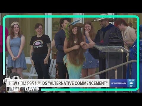 New College students hold alternative graduation to protest state takeover
