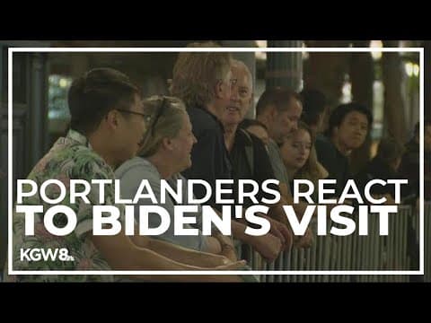 Reaction from Portlanders on President Biden's visit