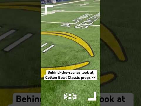 Cotton Bowl Classic: Crews prep field for Texas-Ohio State CFP semifinal game
