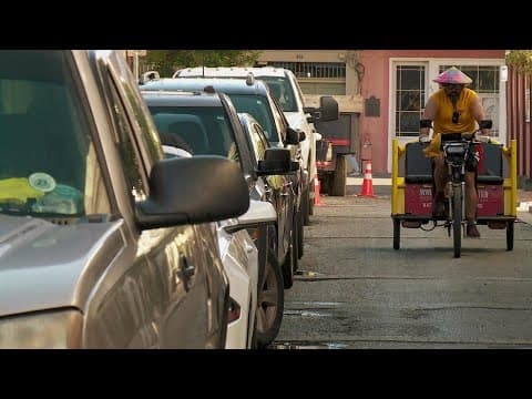 French Quarter illegal parking in New Orleans