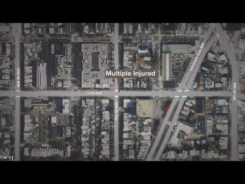 Man arrested after injuring multiple pedestrians when his vehicle crashed onto sidewalk