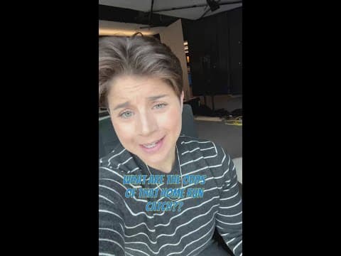 What are the odds of the home run catch for Cal Raleigh’s 61?