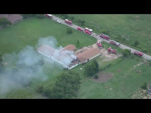 A North Texas church plans to hold church outside after a major fire