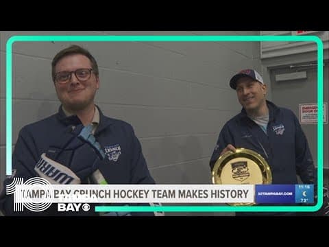 Tampa Bay Crunch hockey team becomes first national champions in program's history