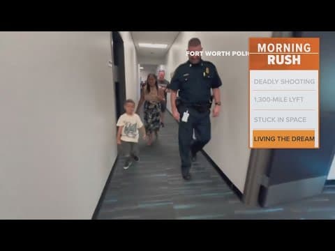 A Fort Worth six-year-old became a cop for a day