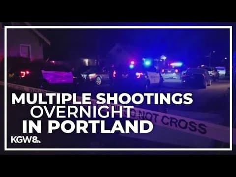2 men killed in separate shootings early Wednesday morning in Portland