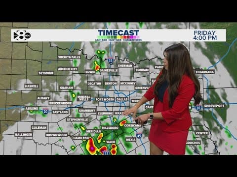 Rain chances for North Texas for 4th of July