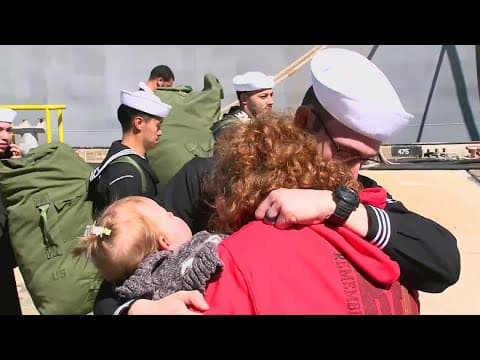 Virginia families welcome sailors back home after 9 month deployment