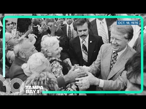 A look at President Jimmy Carter's most notable visits to Tampa Bay