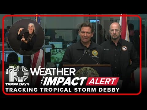 DeSantis gives update on state's response to Hurricane Debby