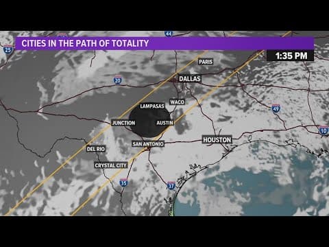 Solar eclipse forecast now looking promising for some spots in Texas