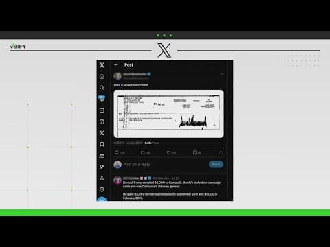 Yes, Donald Trump donated to Kamala Harris’ campaign for California attorney general