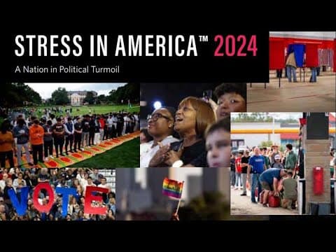 Negative campaign ads, false reports are stressing Americans out, study says