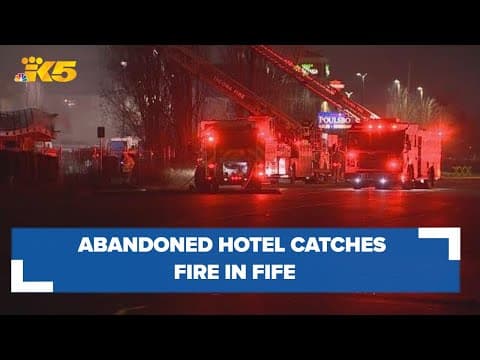 Abandoned hotel in Fife catches fire, cause remains under investigation